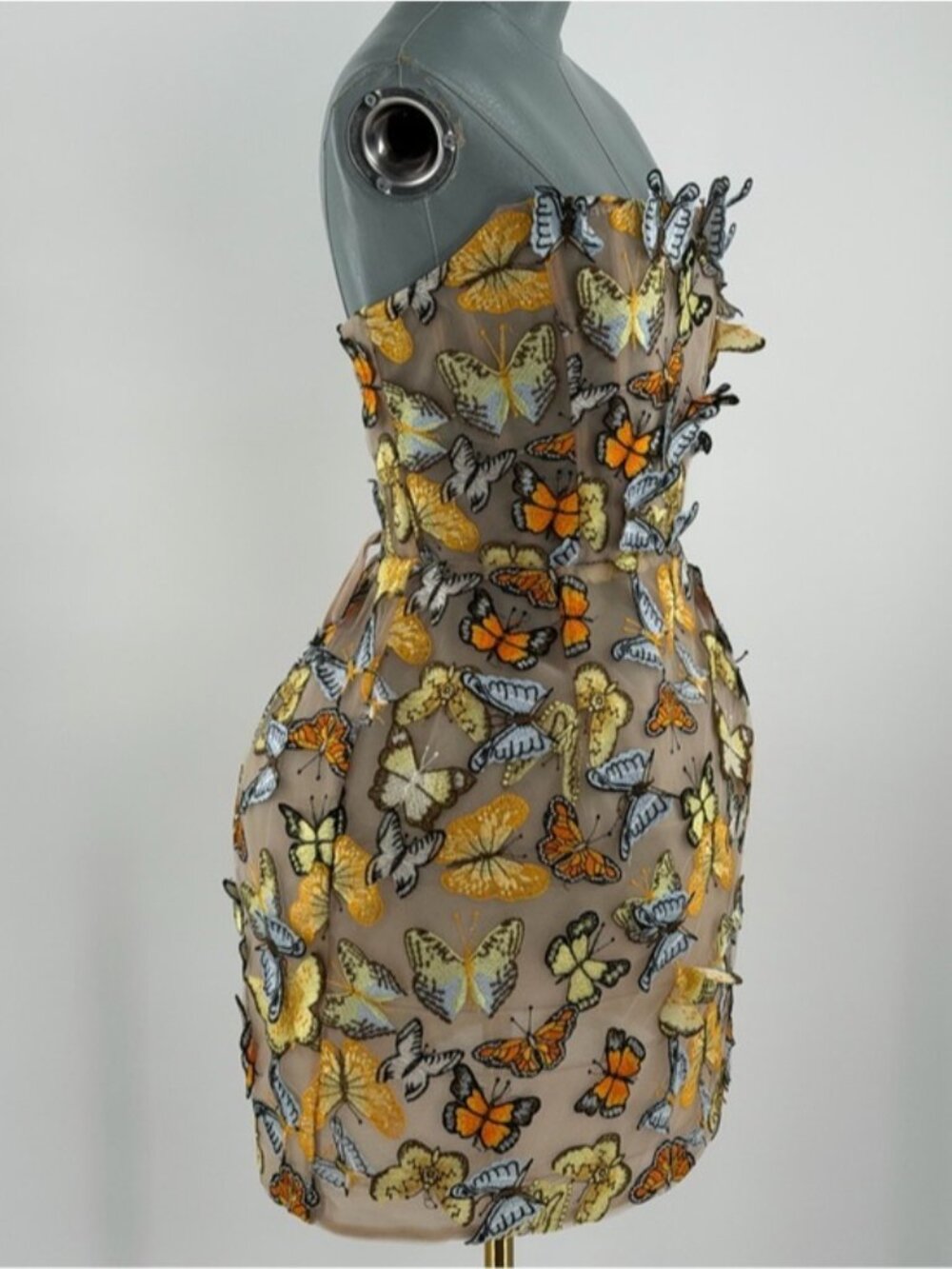 🆕 BRONX & BANCO 🧿 NWOT Bella Butterfly Maraya Strapless Mini Dress, Sz M US 6 - Picture 5 of 16
